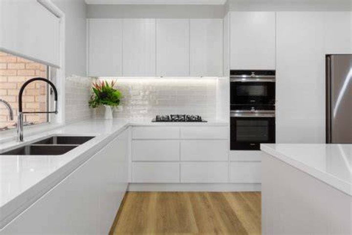 modern white kitchen