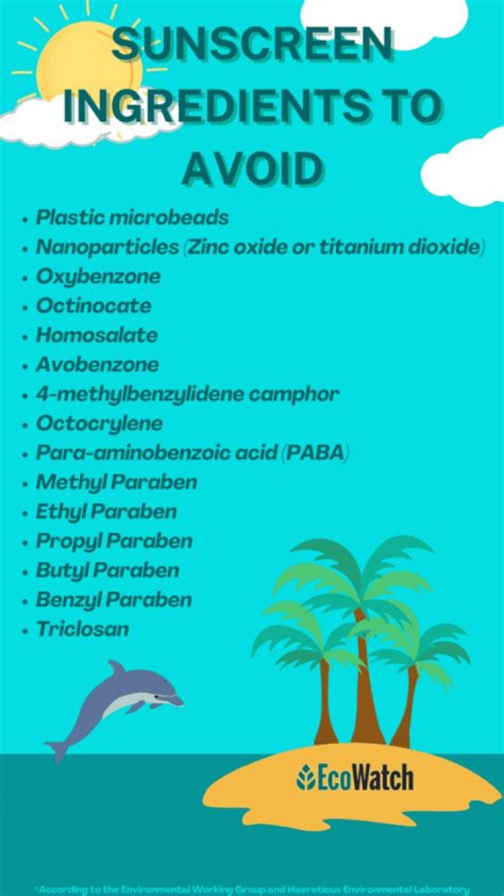 sunscreen ingredients to avoid